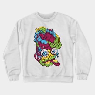 Colorful face Crewneck Sweatshirt